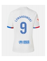 Barcelona Robert Lewandowski #9 Venkovní Dres pro Dámské 2023-24 Krátký Rukáv